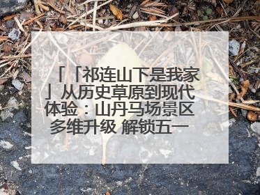 「祁连山下是我家」从历史草原到现代体验：山丹马场景区多维升级 解锁五一文旅新玩法