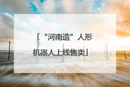“河南造”人形机器人上线售卖
