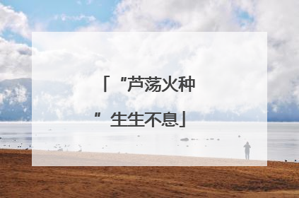 “芦荡火种”生生不息
