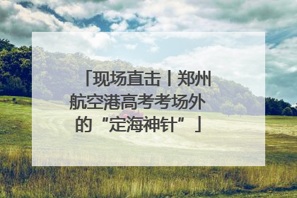 现场直击丨郑州航空港高考考场外的“定海神针”
