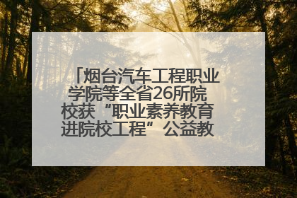烟台汽车工程职业学院等全省26所院校获“职业素养教育进院校工程”公益教学点集中授牌