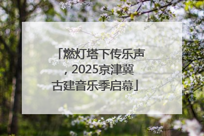 燃灯塔下传乐声，2025京津冀古建音乐季启幕