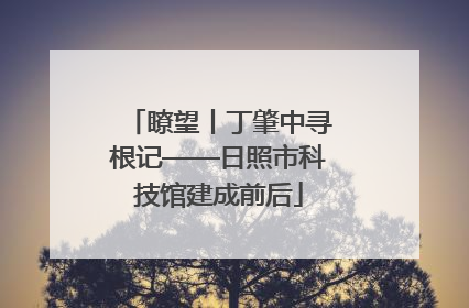 瞭望丨丁肇中寻根记——日照市科技馆建成前后