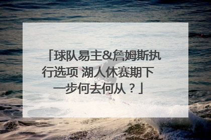 球队易主&詹姆斯执行选项 湖人休赛期下一步何去何从？