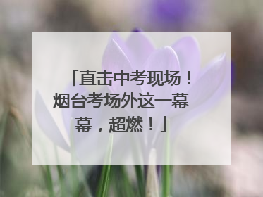 直击中考现场！烟台考场外这一幕幕，超燃！
