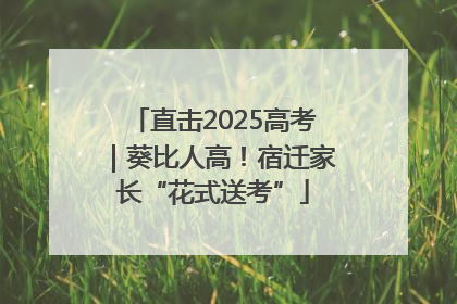 直击2025高考｜葵比人高！宿迁家长“花式送考”