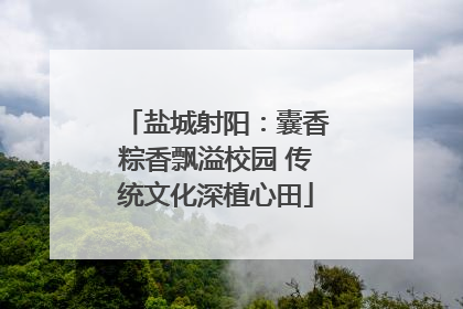 盐城射阳：囊香粽香飘溢校园 传统文化深植心田