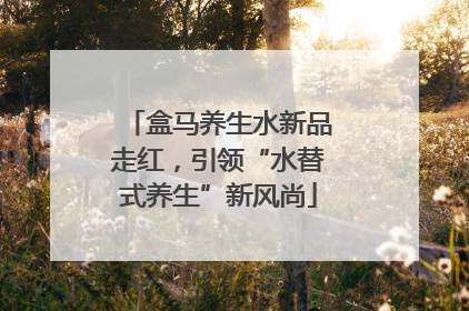 盒马养生水新品走红，引领“水替式养生”新风尚