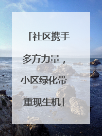 社区携手多方力量，小区绿化带重现生机