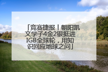 竞赛捷报丨朝阳凯文学子4金2银挺进IGB全球轮，用知识回应地球之问