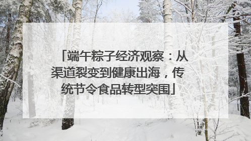 端午粽子经济观察：从渠道裂变到健康出海，传统节令食品转型突围