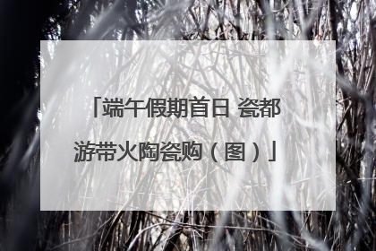 端午假期首日 瓷都游带火陶瓷购（图）