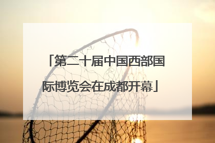 第二十届中国西部国际博览会在成都开幕