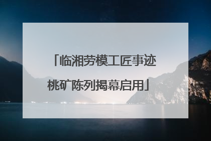 临湘劳模工匠事迹桃矿陈列揭幕启用
