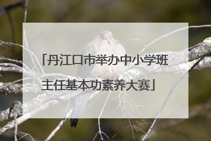 丹江口市举办中小学班主任基本功素养大赛