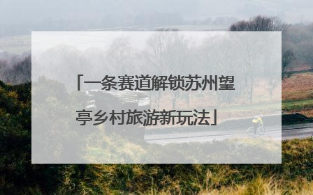 一条赛道解锁苏州望亭乡村旅游新玩法