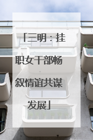 三明：挂职女干部畅叙情谊共谋发展