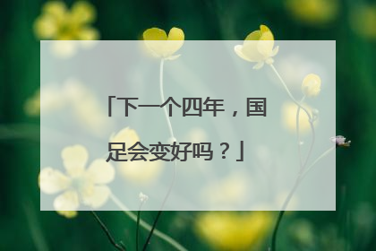 下一个四年，国足会变好吗？