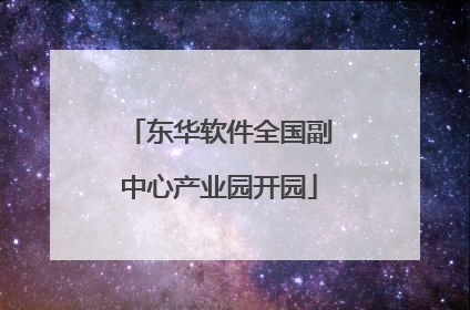 东华软件全国副中心产业园开园