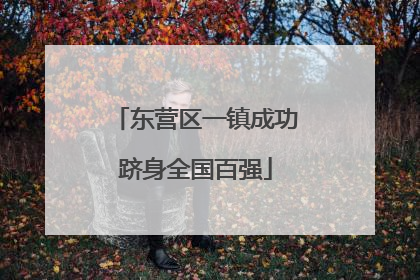 东营区一镇成功跻身全国百强