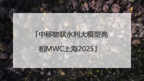 中移物联水利大模型亮相MWC上海2025