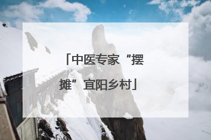 中医专家“摆摊”宜阳乡村