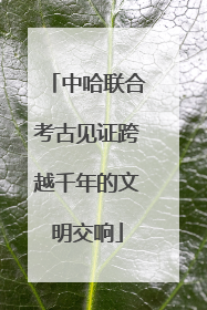 中哈联合考古见证跨越千年的文明交响