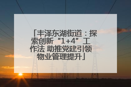 丰泽东湖街道：探索创新“1+4”工作法 助推党建引领物业管理提升