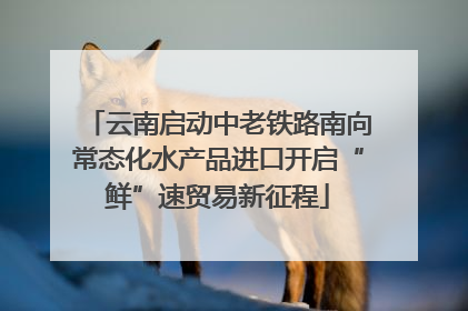云南启动中老铁路南向常态化水产品进口开启“鲜”速贸易新征程