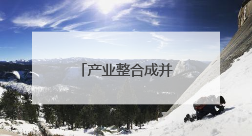 产业整合成并购重组主旋律