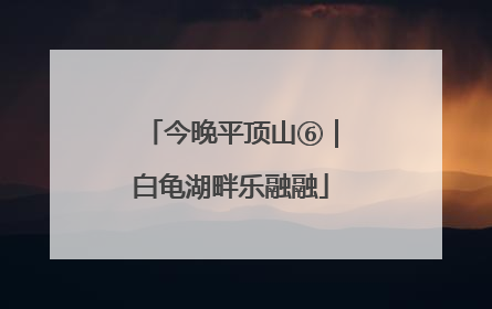 今晚平顶山⑥｜白龟湖畔乐融融