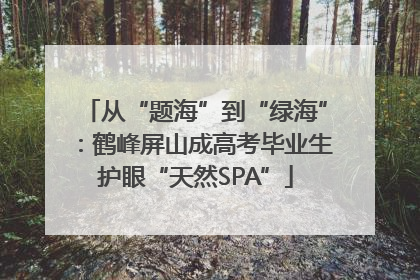 从“题海”到“绿海”：鹤峰屏山成高考毕业生护眼“天然SPA”