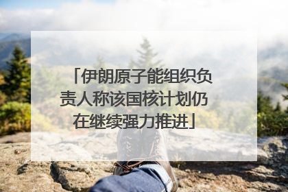 伊朗原子能组织负责人称该国核计划仍在继续强力推进