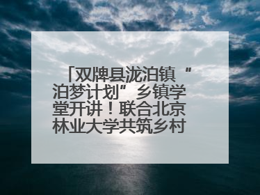 双牌县泷泊镇“泊梦计划”乡镇学堂开讲！联合北京林业大学共筑乡村教育新未来