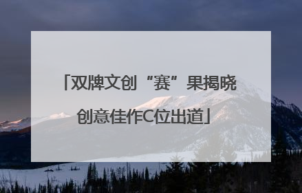 双牌文创“赛”果揭晓 创意佳作C位出道