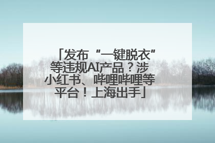 发布“一键脱衣”等违规AI产品？涉小红书、哔哩哔哩等平台！上海出手