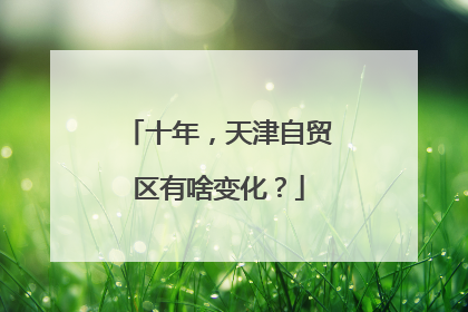 十年，天津自贸区有啥变化？