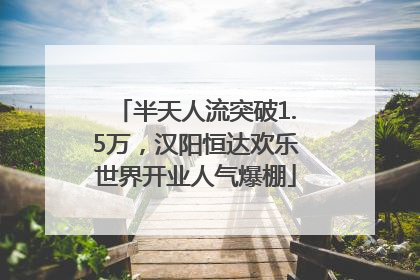 半天人流突破1.5万，汉阳恒达欢乐世界开业人气爆棚