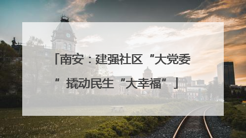 南安：建强社区“大党委”撬动民生“大幸福”