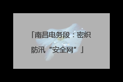 南昌电务段：密织防汛“安全网”