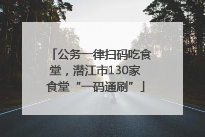 公务一律扫码吃食堂，潜江市130家食堂“一码通刷”