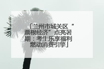 兰州市城关区“票根经济”点亮暑期：考生乐享福利 燃动消费引擎