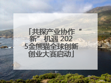 共探产业协作“新”机遇 2025金熊猫全球创新创业大赛启动
