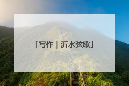 写作｜沂水弦歌