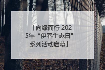 向绿而行 2025年“伊春生态日”系列活动启幕