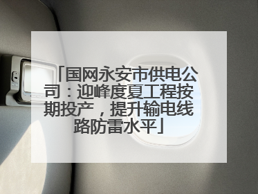 国网永安市供电公司：迎峰度夏工程按期投产，提升输电线路防雷水平