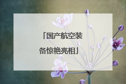 国产航空装备惊艳亮相