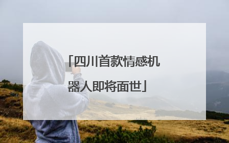 四川首款情感机器人即将面世