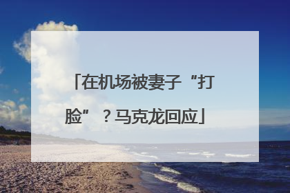 在机场被妻子“打脸”？马克龙回应