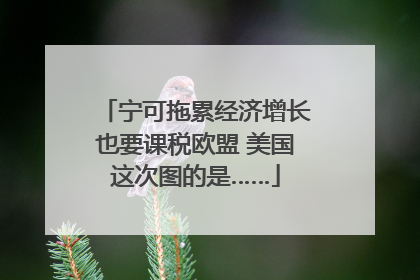 宁可拖累经济增长也要课税欧盟 美国这次图的是……